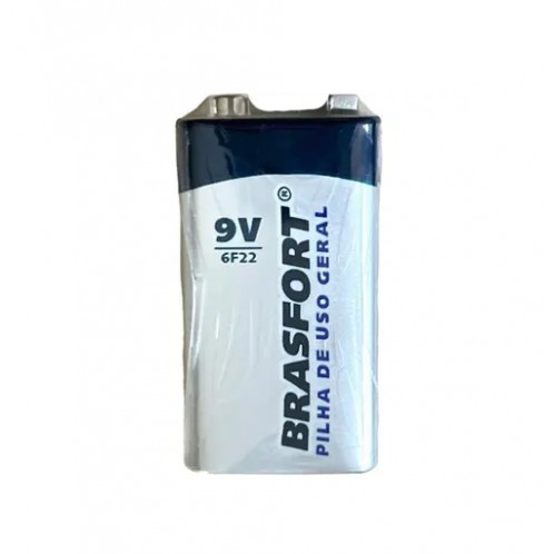 PILHA BRASFORT BAT 9V C/1 CART 1