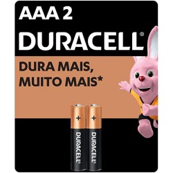 PILHA DURACELL PALITO AAA C/2 PC 1