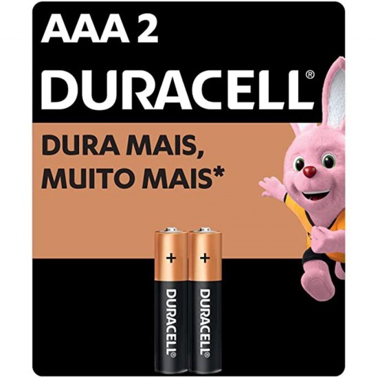 PILHA DURACELL PALITO AAA C/2 PC 1