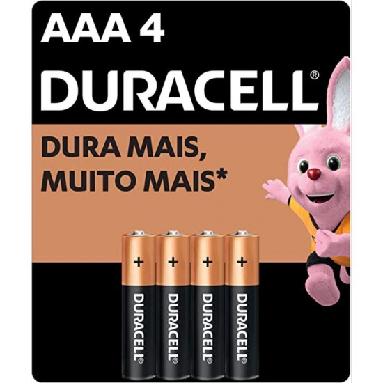 PILHA DURACELL PALITO AAA C/4 CF 1