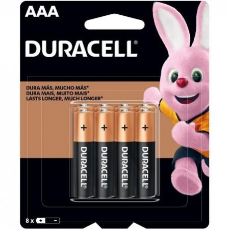 PILHA DURACELL PALITO AAA C/8 CF 1