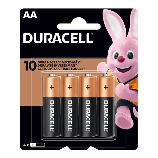PILHA DURACELL PEQUENA AA C/4 CF 1