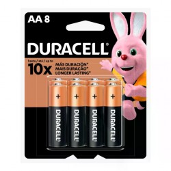PILHA DURACELL PEQUENA AA C/8 PC 1