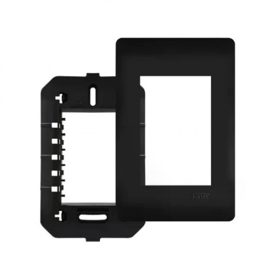 PLACA FAME HABITAT BLACK 4X2 C/SUP 3MOD 4075 PC 1