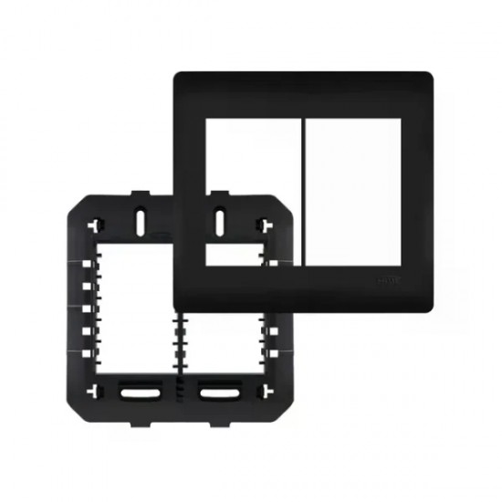 PLACA FAME HABITAT BLACK 4X4 C/SUP 6MOD 4080 PC 1