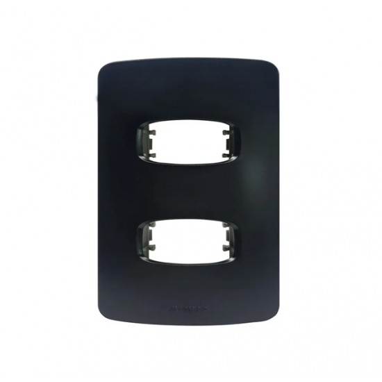 PLACA GRACIA BLACK 4X2 2 MODULOS 85692 CF 1