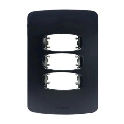 PLACA GRACIA BLACK 4X2 3 MODULOS 85693 CF 1