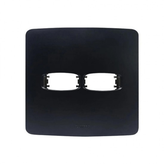 PLACA GRACIA BLACK 4X4 2 MODULOS 85696 CF 1