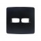 PLACA GRACIA BLACK 4X4 2 MODULOS 85696 CF 1