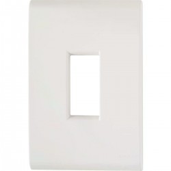 PLACA LIZ 4X2 1 POSTO VERTICAL BRANCA 106203 PC 1