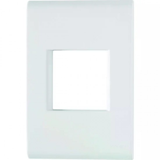 PLACA LIZ 4X2 2 POSTOS JUNTOS BRANCA 106005 PC 1