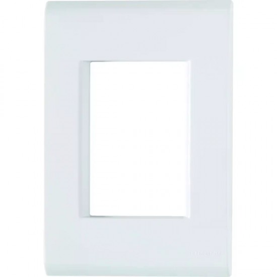 PLACA LIZ 4X2 3 POSTOS JUNTOS BRANCA 106007 PC 1