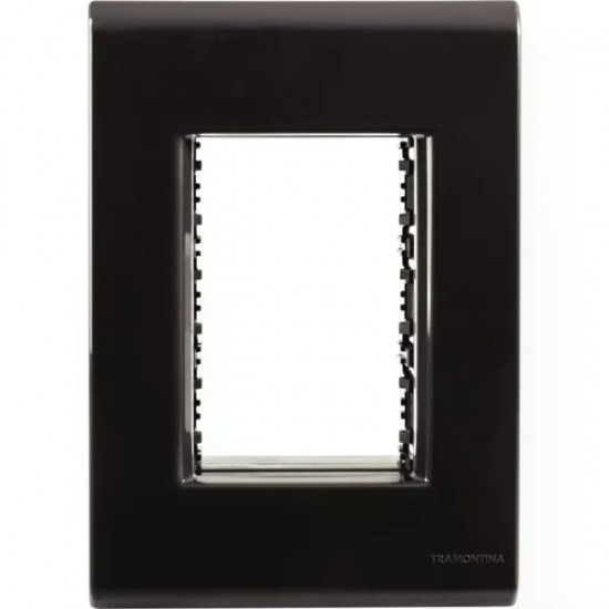 PLACA LIZ GRAFITE 4X2 3 POSTOS 57106048 PC 1