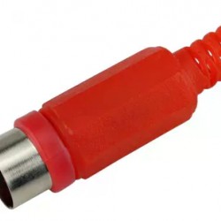 PLUG RCA SOLDA VERMELHO PC 1