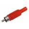PLUG RCA SOLDA VERMELHO PC 1