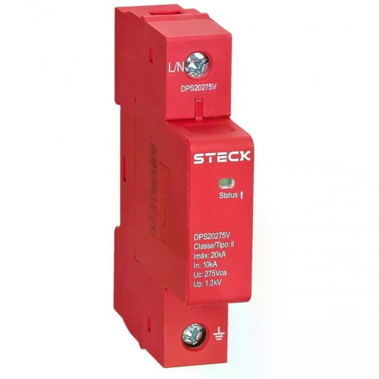 PROTETOR SURTO STECK DPS20275V 20KA 275V VM PC 1