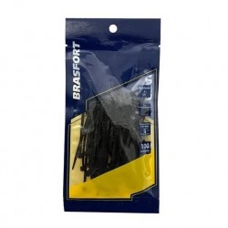 ABRACADEIRA NYLON BRASFORT 2,5 X 100 MM PT C/100 PCTE 1