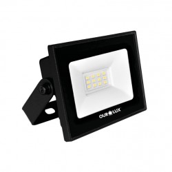REFLETOR LED OUROLUX   10W 6500K BIV PTO IP65 PC 1