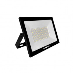 REFLETOR LED OUROLUX   50W 3000K BIV PTO IP65 PC 1