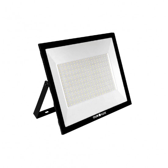 REFLETOR LED OUROLUX  200W 6500K BIV PTO IP65 PC 1