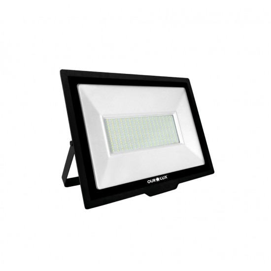 REFLETOR LED OUROLUX  300W 6500K BIV PTO IP65 PC 1