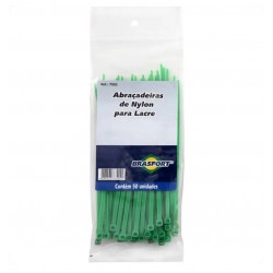 ABRACADEIRA NYLON BRASFORT 2,5 X 100 MM VD C/ 50 PCTE 1