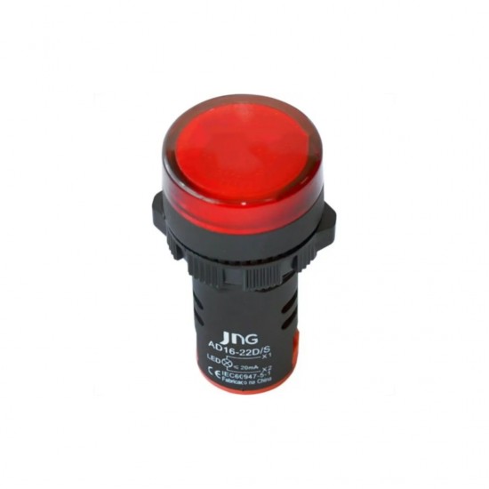 SINALEIRO 22,5MM JNG AD16-22DR  24V VM PC 1