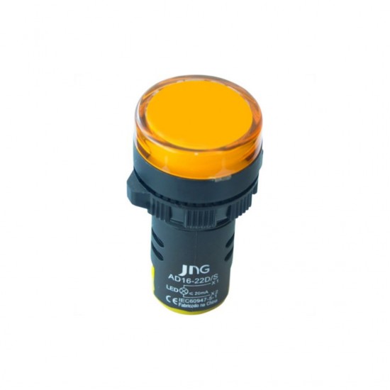 SINALEIRO 22,5MM JNG AD16-22DY  24V AM PC 1