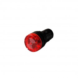SINALEIRO 22,5MM JNG JAD1622 12V CIGARRA VERMELHO PC 1