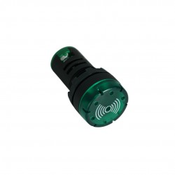 SINALEIRO 22,5MM JNG JAD1622 220V CIGARRA VERDE PC 1
