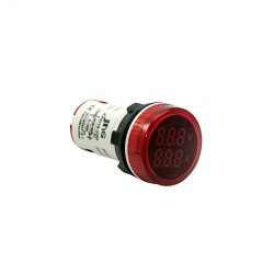 SINALEIRO LED VOLT/AMPER ZAD16-22DR 220V VERMELHO PC 1