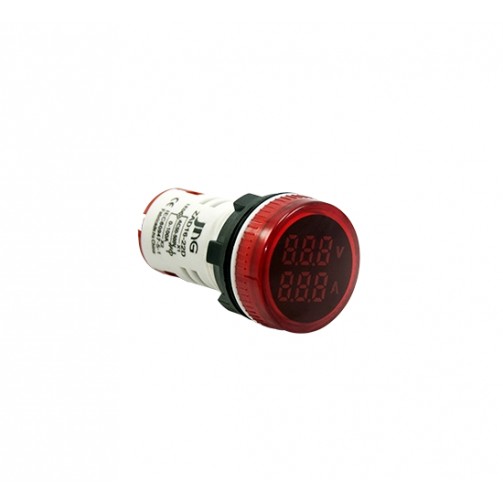 SINALEIRO LED VOLT/AMPER ZAD16-22DR 220V VERMELHO PC 1