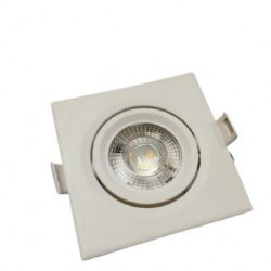 SPOT EMB.SUPER LED FOXLUX QUADRADO 7W 3000K  PC 1