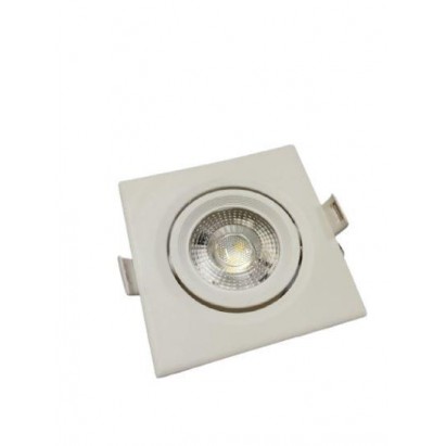 SPOT EMB.SUPER LED FOXLUX QUADRADO 7W 3000K  PC 1