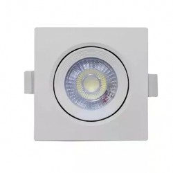 SPOT EMB.SUPER LED FOXLUX QUADRADO 7W 6500K  PC 1