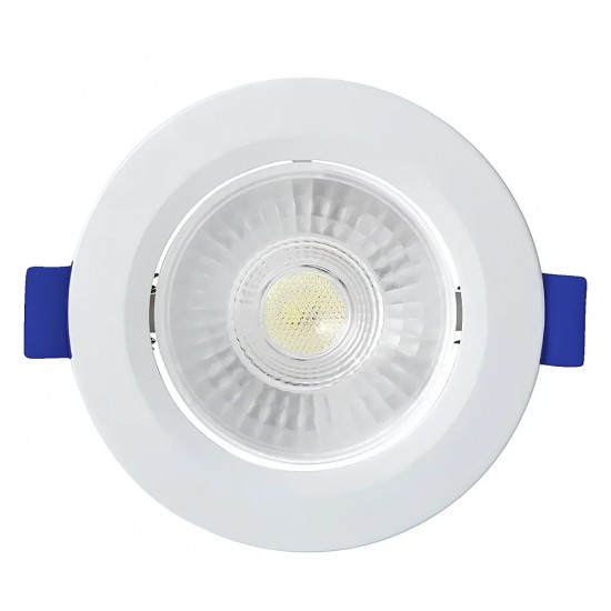 SPOT EMB.SUPER LED FOXLUX REDONDO 7W 3000K  PC 1