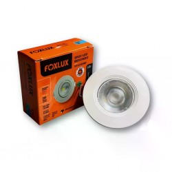 SPOT EMB.SUPER LED FOXLUX REDONDO 7W 6500K  PC 1