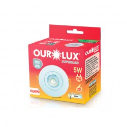 SPOT EMBUTIR RED SUPERLED OUROLUX BC 5W 3000K PC 1