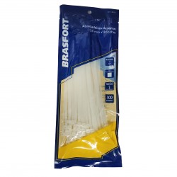 ABRACADEIRA NYLON BRASFORT 3,6 X 200 MM BR C/100 PCTE 1