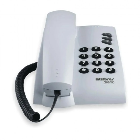 TELEFONE INTELBRAS PLENO S/CHAVE CINZA ARTICO PC 1