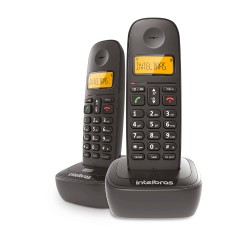 TELEFONE INTELBRAS S/FIO ID TS2512 PT+1RAMAL PC 1