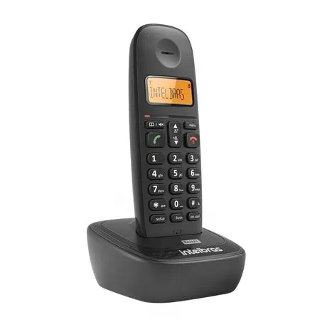 TELEFONE RAMAL INTELBRAS S/FIO TS2511 PRETO PC 1