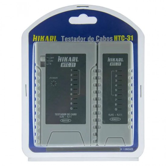 TESTADOR DE CABO DE REDE HIKARI HTC-31 UN 1