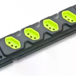 TOMADA BARRA FIOLUX QUADRUPLA 2P+T 20A PR PC 1