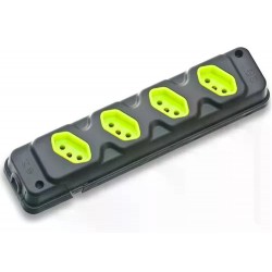 TOMADA BARRA FIOLUX QUADRUPLA 2P+T 20A PR PC 1