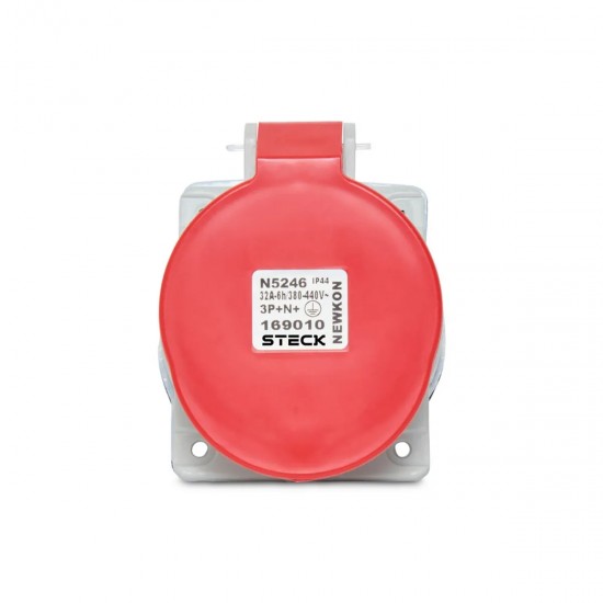 TOMADA EMB NEWKON 3P+N+T 6H 32A 380/440V VM N5246  PC 1