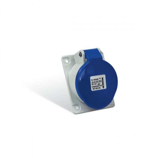 TOMADA EMB NEWKON 3P+N+T 9H 16A 200/250V AZ N5049  PC 1