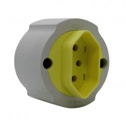 TOMADA EXTERNA 2P+T ILUMI RED 10A CZA 16510 PC 1