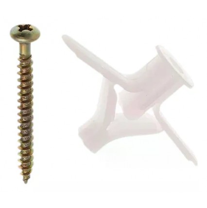 BUCHA FIXACAO EM GESSO+PARAF GDP2 15 A 23MM C/50 PCTE 1