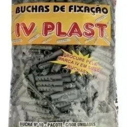 BUCHA FIXACAO IVPLAST 10 C/ 500 PCTE 1